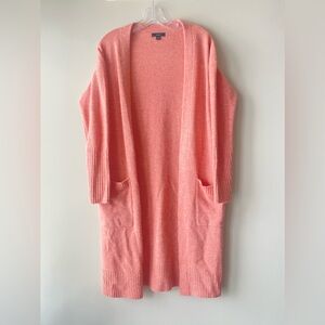 Jcrew pink long sweater cardigan